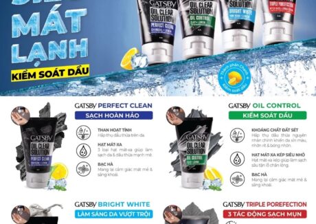 Sữa Rửa Mặt Mát Lạnh Gatsby Cooling Face Wash 100g