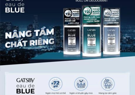 Lăn Khử Mùi Hương Nước Hoa Gatsby Eau De Blue Deodorant Roll On