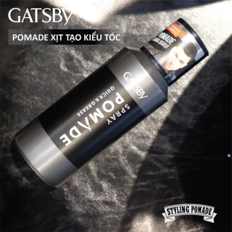 Xịt Tạo Kiểu Tóc Gatsby Spray Pomade Quick & Grease 150ml